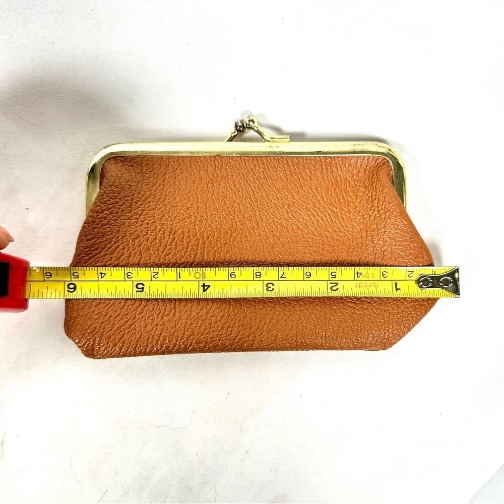 Sun King vintage faux leather paisley 4-piece wallet set boho retro chic tan